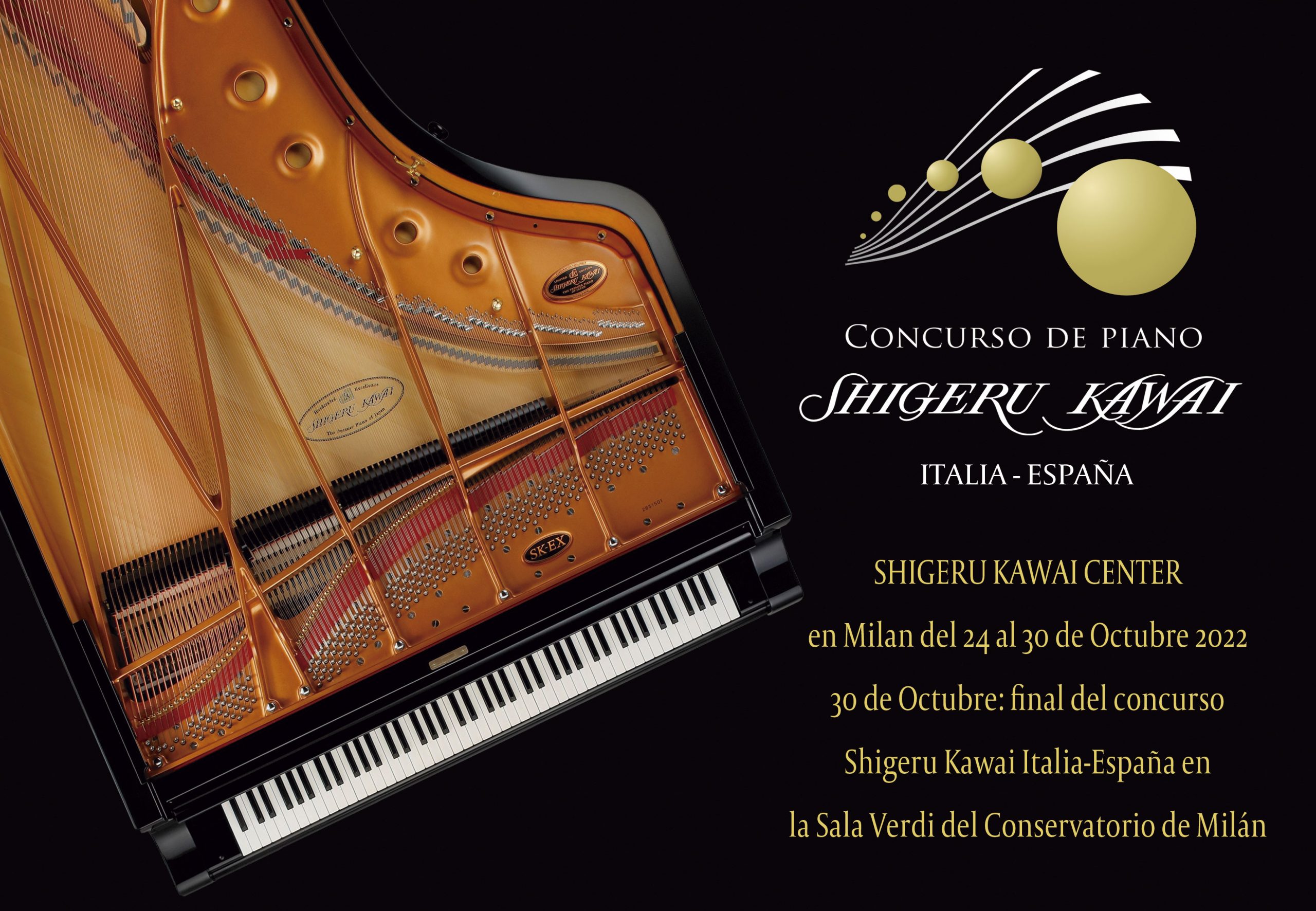 Reapertura de la convocatoria del concurso Shigeru Kawai en Milán 24-30 de octubre 2022